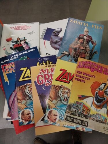 Lot De 16 Programmes De Cirques Pinder Pekin Zavata Gruss Cirque
