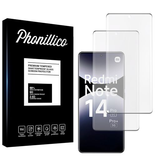 Verre Trempé pour Xiaomi Redmi Note 14 PRO / Redmi Note 14 PRO PLUS 5G [Pack 2] Film Vitre Protection Ecran Phonillico®