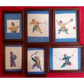 Gravures D'escrime Chinoises Sur Papier De Riz