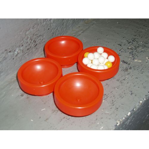 Ensemble Des 4 Nids + Oeufs Du Jeu La Poule Aux Oeufs D' Or De Tomy Vintage De 1977