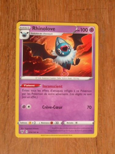 Carte Pokemon Rhinolove 100 Pv 074/185