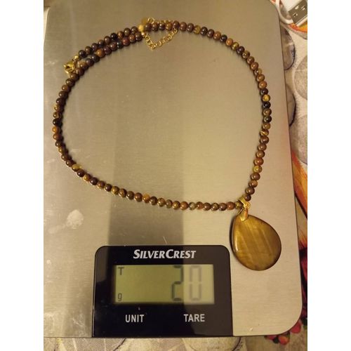 Collier En Oeil De Tigre