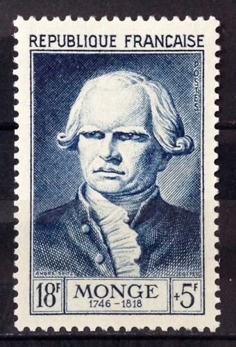 Célébrités 1953 - Xii Au Xxème Siècle - Gaspard Monge 18f+5f Bleu (Superbe N° 948) Neuf* - Cote 8,00 - France Année 1953 - N26961