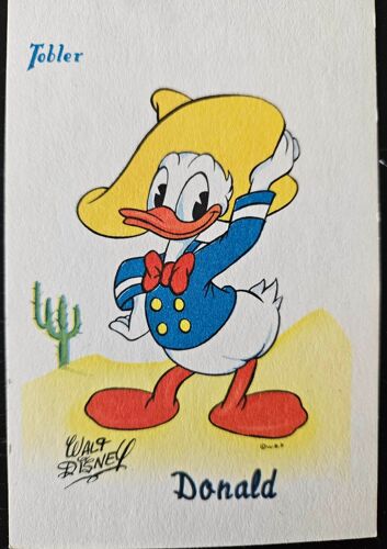 Carte Postale Tobler Walt Disney Donald