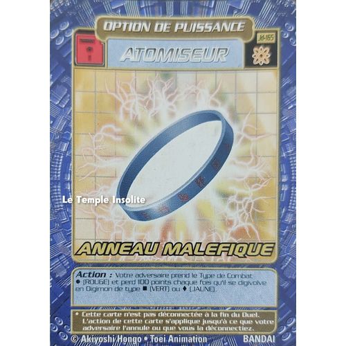 Carte Bandai Digimon - Atomiseur Anneau Maléfique Jd-165