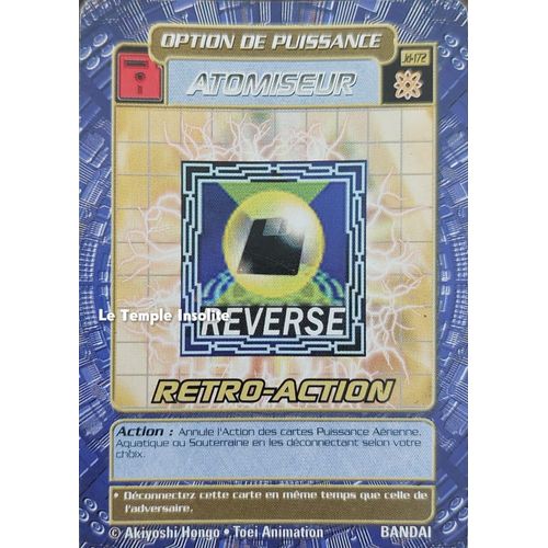 Carte Bandai Digimon - Atomiseur Retro-Action Jd-172
