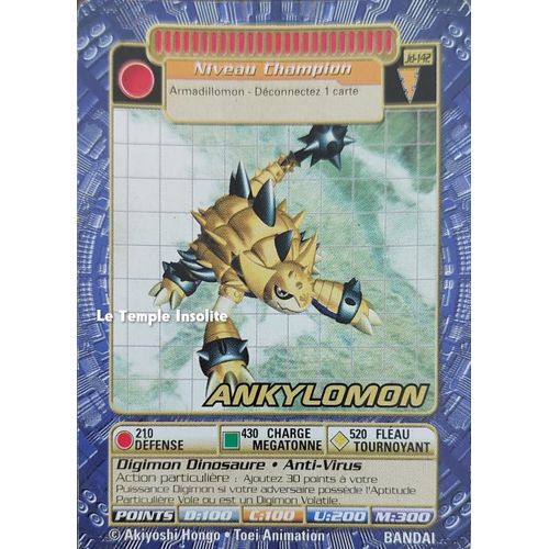 Carte Bandai Digimon - Ankylomon Jd-142