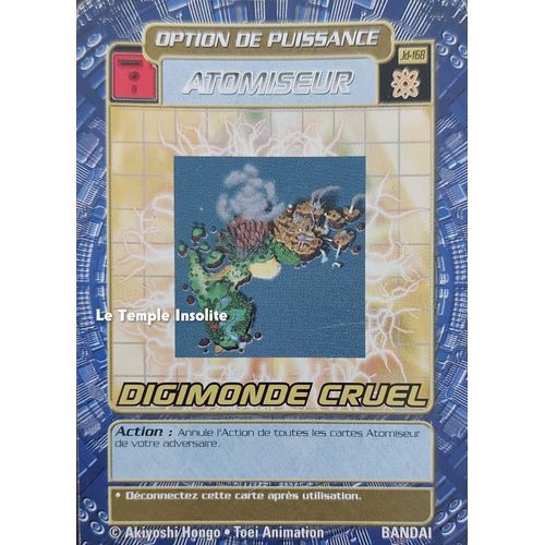 Carte Bandai Digimon - Atomiseur Digimonde Cruel Jd-168