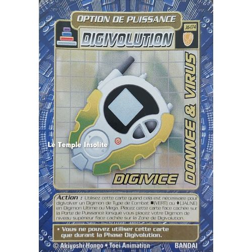 Carte Bandai Digimon - Digivice Donnée & Virus Jd-174
