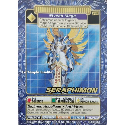 Carte Bandai Digimon - Seraphimon Jd-158