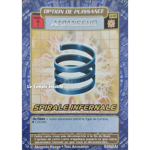 Carte Bandai Digimon - Atomiseur Spirale Infernale Jd-166