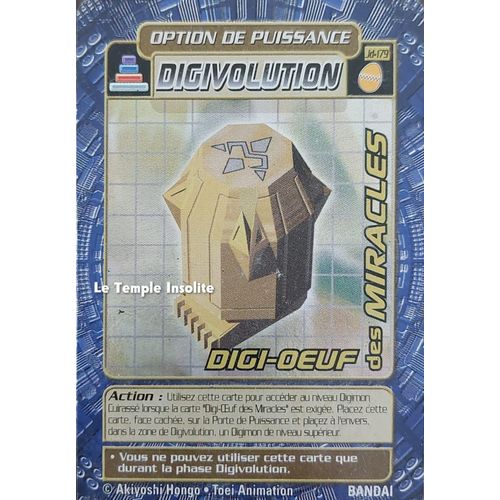 Carte Bandai Digimon - Digi-Oeuf Des Miracles Jd-179 (Foil)