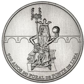 7,50 Euro Argent Portugal 2025 900 Ans Floral Ponte De Lima