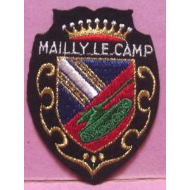 Écusson Tissus Du Camp De Manoeuvres De Mailly Le Camp  1987