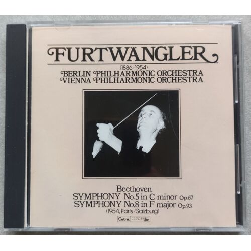 Furtwangler / Beethoven Symphonie N° 5 En C Mineur Op.67 /Symphonie N°8 En F Majeur Op.93( 1954 Paris/Salzbourg)