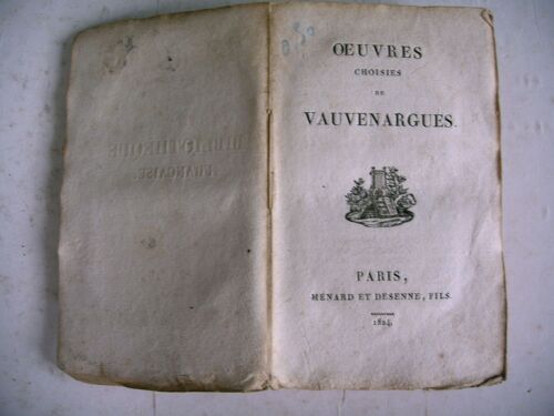 Oeuvres Choisies De Vauvenargues 1824