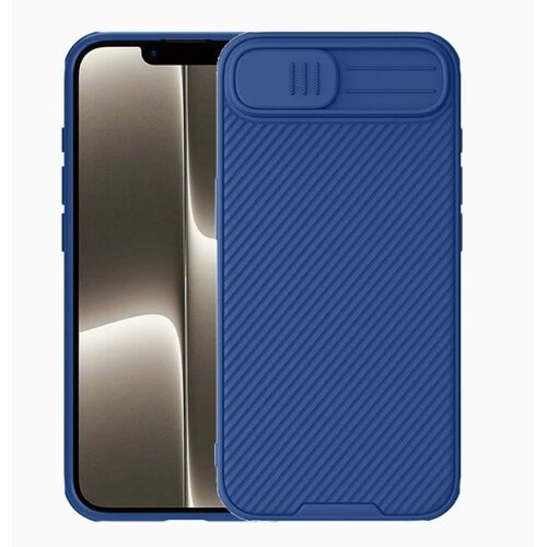 Coque Pour iPhone 16e,Etui Housse iPhone 16e Nillkin CamShield Pro case,Coque De Protection Pour Lentille Slip - Bleu