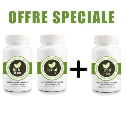 Artemisia Annua L (Artémisinine / Armoise) 100% - 300 X 500mg - 2 + 1 Offert 