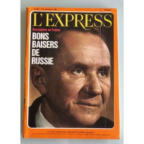 L'express N° 807 Du 5 Au 11 Décembre 1966 - Alexis Kossyguine