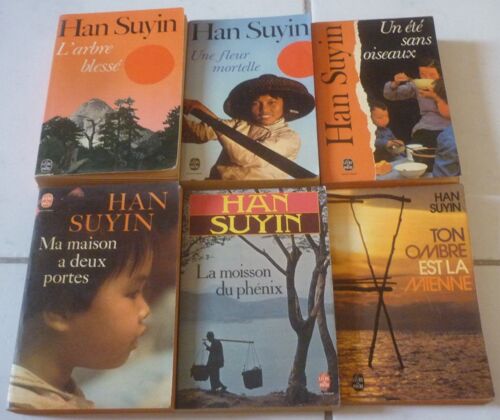 Han Suyin, Chine Autobiographie Histoire (Complet En Poche) : L'arbre Blessé + Une Fleur Mortelle + Un Été Sans Oiseaux + Ma Maison A Deux Portes + La Moisson Du Phénix + Ton Ombre Est La Mienne Roman