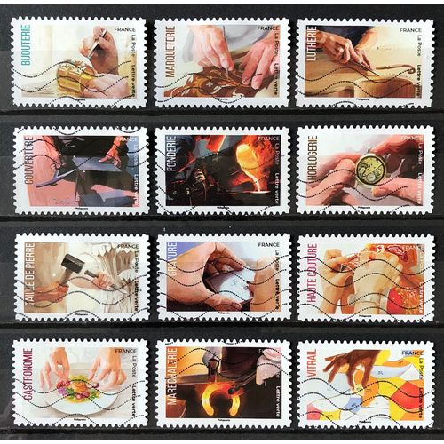 Série Métiers D'excellence - Très Jolis N° 2254 2255 2256 2257 2258 2259 2260 2261 2262 2263 2264 2265 Obl - France Année 2023 - Brn83 - N33224