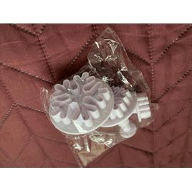 Lot De 3 Emporte-Pièces Épais Et Fins En Forme De Flocon De Neige Pour Fondant Et Biscuit - Moules À Imprimer - Modèles De Décoration De Gâteaux - Outils De Cuisson