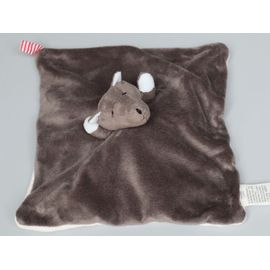 Doudou Loup Mouton Plat Gris Blanc Jacadi