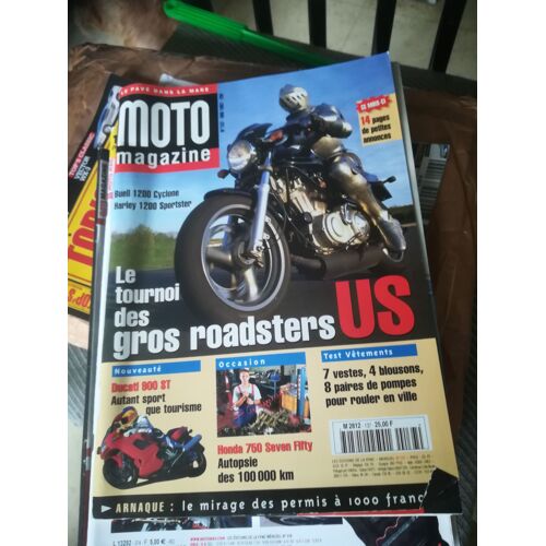 Moto Magazine 137 De 1997 Ducati 900 St2,Buell M2 Cyclone,Harley 1200 Sportster Sport,Buell S3t Thunderbolt,Kawasaki 250 Estrella,Er5,Bmw R850r,Suzuki Dr350se,Honda Slr650,Transalp 600,250 Rebel,Yamah