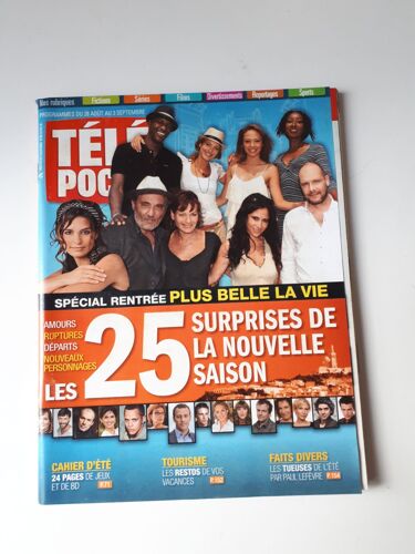 Télé Poche Spécial Rentrée Plus Belle La Vie, 25 Surprises De La Nouvelle Saison.