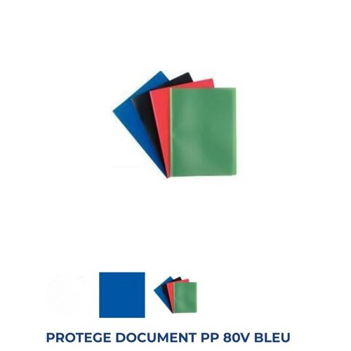 Protege Document Pp 80v Bleu