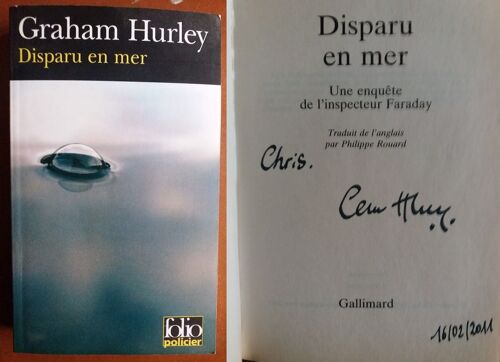Graham Hurley Faraday Disparu En Mer Envoi Dedicace Signed Portsmouth