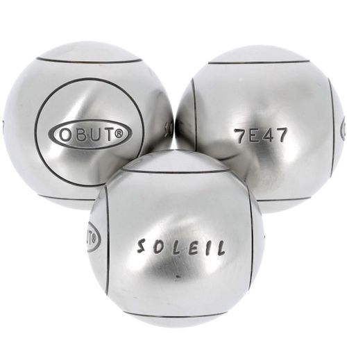 Boules De Pétanque Obut Boules De Pétanque Obut Soleil Tendre 73 Mm Argent Métalisé 680g