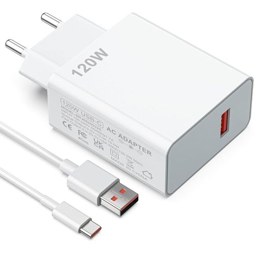 120w Turbocharge Usb C Chargeur Pour Xiaomi Mi14 14 Ultra 13 Pro 12 12t 11, Redmi K60 Ultra Note 13 12 Pro+ 5g 11, Black Shark 5 4,Poco F6 F5 F4 Gt X6 X5 Chargeur Rapide Alimentation Charge