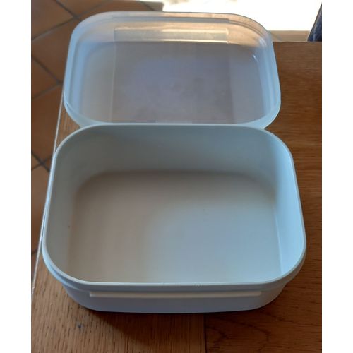 Boite À Sucre Vintage Hermétique,Couvercle À 2 Charnières  - Marque Tupperware - Convient Pour Un Paquet Traditionnel D Un Kilo De Sucre En Morceaux - Dimensions Intérieures 19x15.5cm Environ