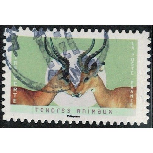 France 2023 Oblitéré Used Tendres Animaux Impalas Y&t Fr 2246 Su