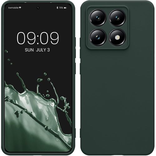 Kal-Housse Compatible Avec Xiaomi 14t Coque - Housse De Téléphone En Tpu Avec Protection Appareil Photo - Vert Mousse