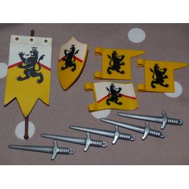 Lot Playmobils Accessoires Chevaliers Du Lions