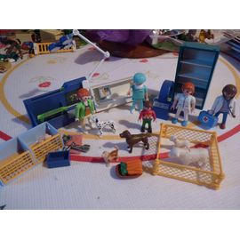 Gros Lot Playmobils Veterinaires Animaux Etc
