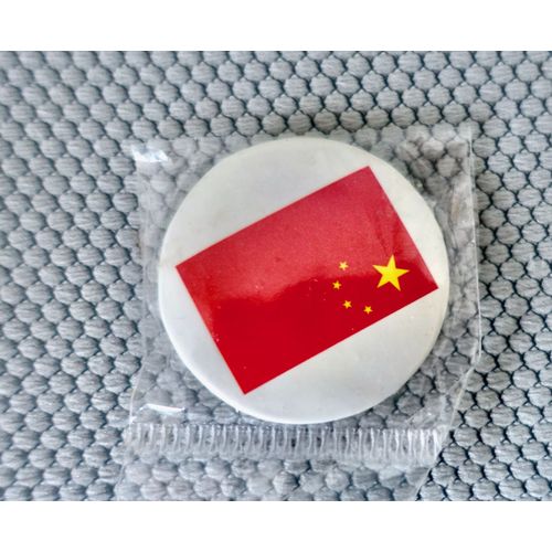 Badge Drapeau Chine.