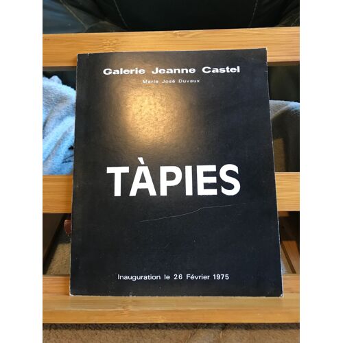 Antoni Tapies Plaquette D'exposition Galerie Jeanne Castel Février 1975