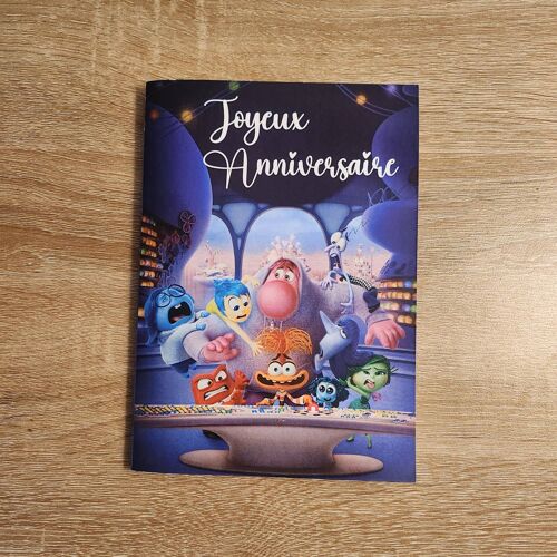 Lot De 5 Cartes D Anniversaire (Thème : Vice Et Versa)