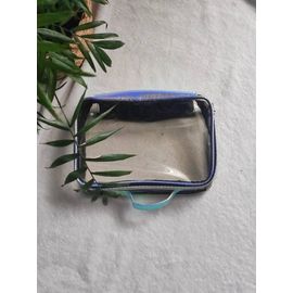 Trousse à maquillage transparente multicolore