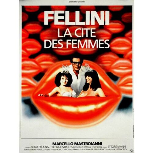 La Cité Des Femmes - Affiche Originale De Cinéma - Format 40x60 Cm- Federico Fellini, Marcello Mastroianni, Anna Prucnal, Bernice Stegers, Donatella Damiani- Michel Landi / La Città Delle Donne - 1980