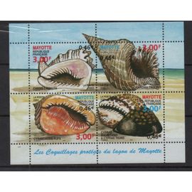 Mayotte Timbre Les Coquillages 2000