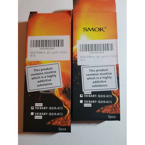 Lot de deux boites de résistances SMOK TFV8 BABY