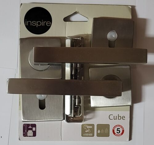 Poignée de porte roseta INSPIRE CUBE INOX