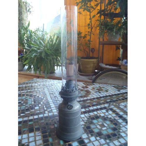 Lampe A Petrole Metal Blanc