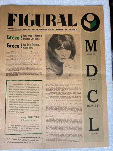 Juliette Greco - Figural - Maison De La Culture De Longwy