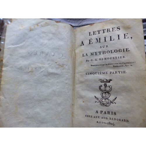 Lettres À Émilie Sur La Mytholgie - 5ème Partie - Demoustier -Renouard (Paris) - 1804 