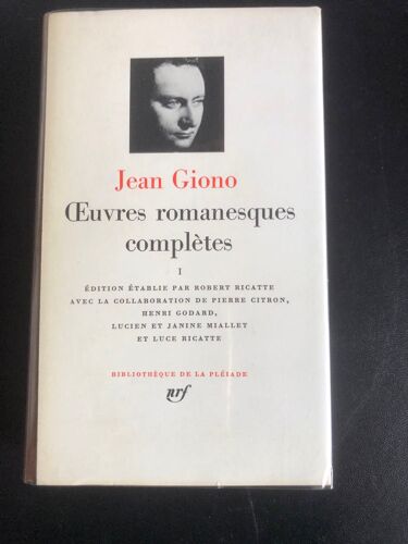 Jean Giono Oeuvres Romanesques Complètes Tome 1 - Nrf Gallimard Bibliothèque De La Pléiade - 1982
